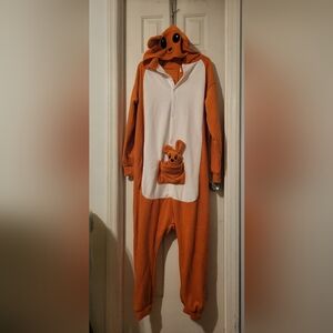 Brand New Orange and White Kangaroo Onesie